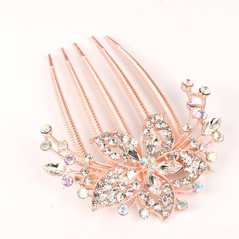 Wholesale Alloy Diamond Set Comb